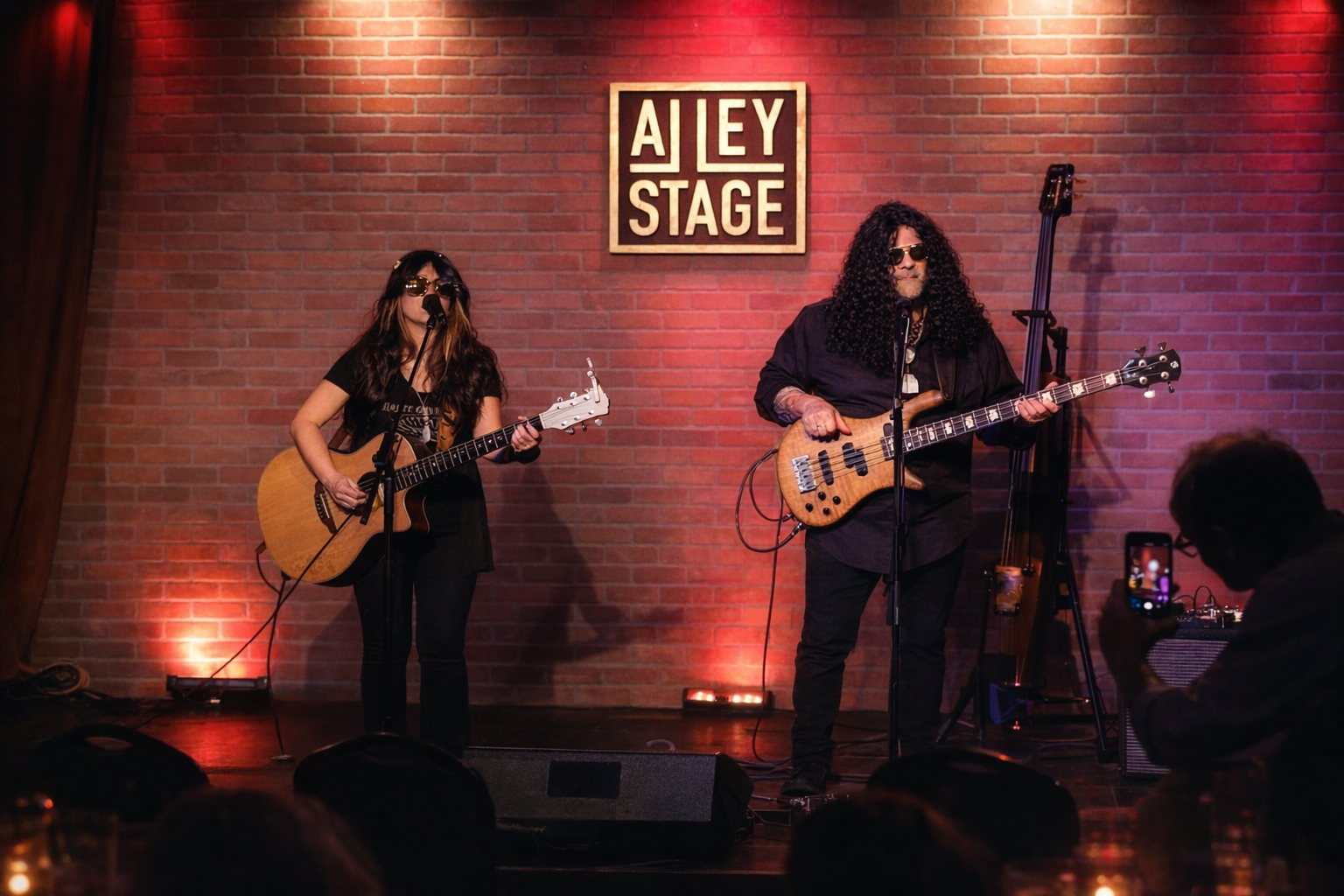Bass and Blades performing live at Alley Stage